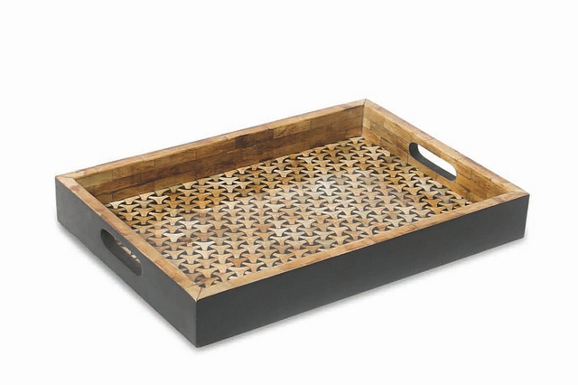 Tray joint buffalo bone polished. A charming design and pattern, bringing natural materials into the