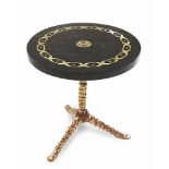 Side Table Venetian is structured in cracked yellow tortoise shell accented stunningly with a