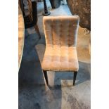 Chair Aivy tufted velvet hardwood framed dining chair 45x61x97cm Cravt SKU 870076-V