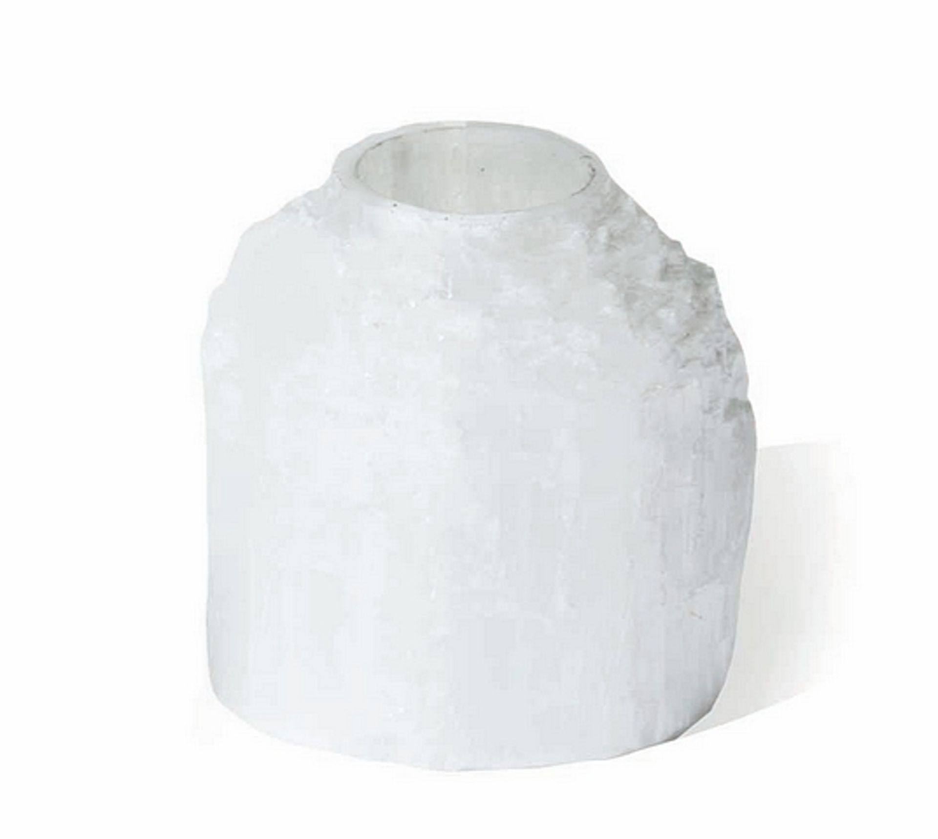 Tealight holder cascade medium selenite stone cascade set of 8. Perfect for placing a small tealight