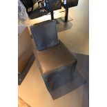 Dining Chair Helsinki upholstered in rusty grey cow leather 54x60.5x84cm Cravt SKU 850159