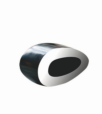 Napkin ring heavenly black black resin and stainless steel, A splendid addition to the dining table,