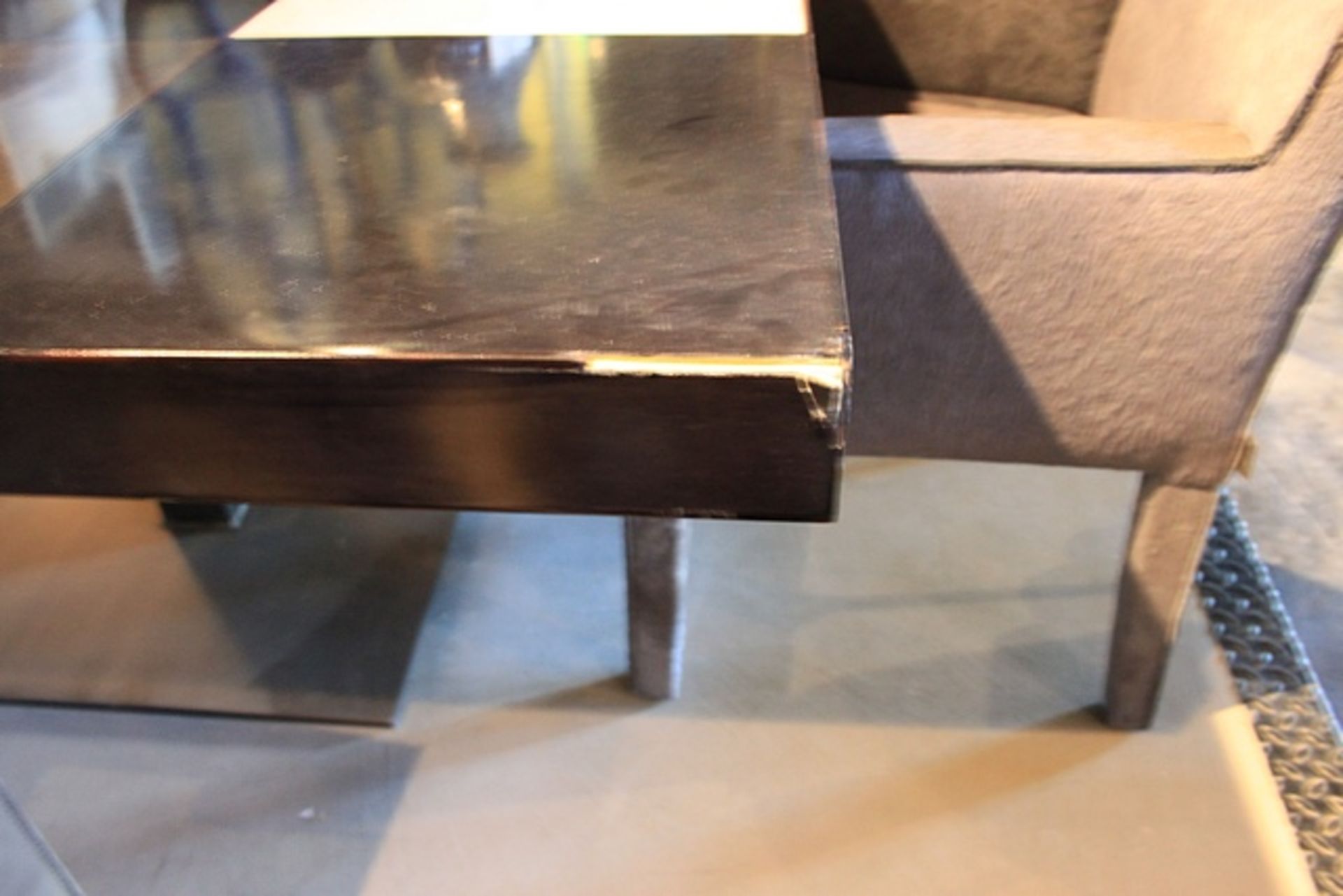 Coffee table pairing an amalgamation of the finest materials with an eye catching block form, simply - Image 3 of 3