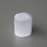 Holder selenite stone set of 8 bougeoirs medium. Ensure a peaceful and serene atmosphere in your