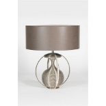 Table lamp balance chrome fine iron wire chromed. A striking design and unusual table lamp, this