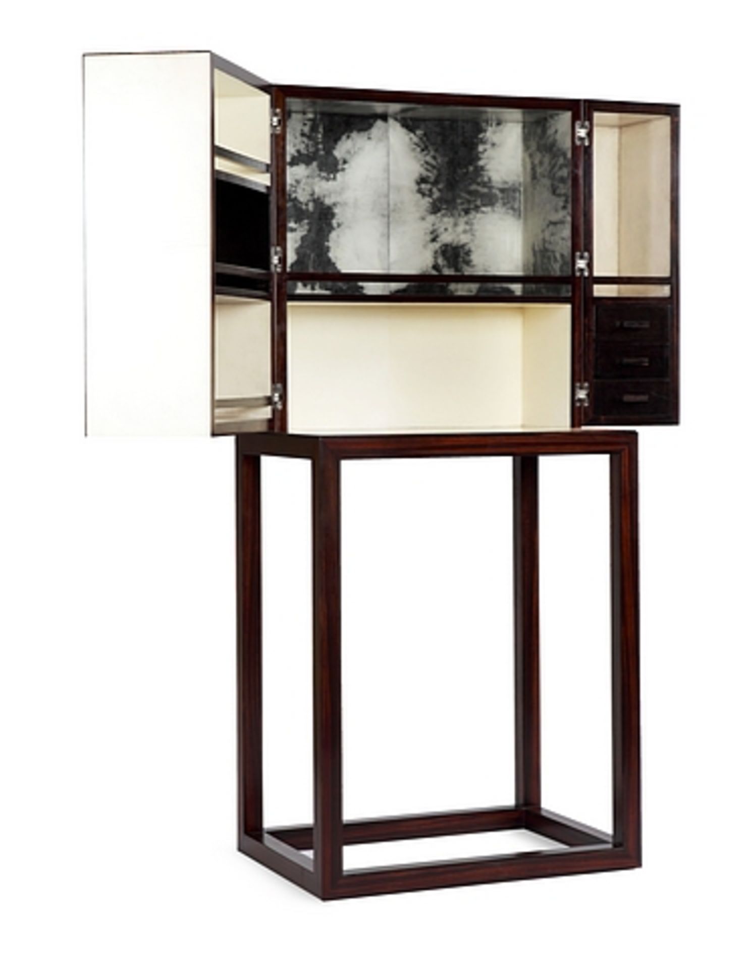 Bar Cabinet Elvin a stunning eye catching cabinet the panelled doors hand crafted in light - Image 4 of 5