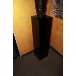 Pillar Slim a tall rectangular black lacquered plinth 30x30x120cm Cravt SKU 742208