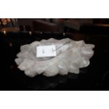 Bowl Crystal large hand carved rock crystal bowl 43x25x8cm Cravt SKU 320502