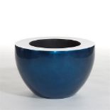 Bowl maple small dark blue silverleaf. Just stunning, the opulent ocean blue mesmerises and