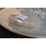 Platter Precious Plate has organic origins and displays natural rock crystal formation. The chunky