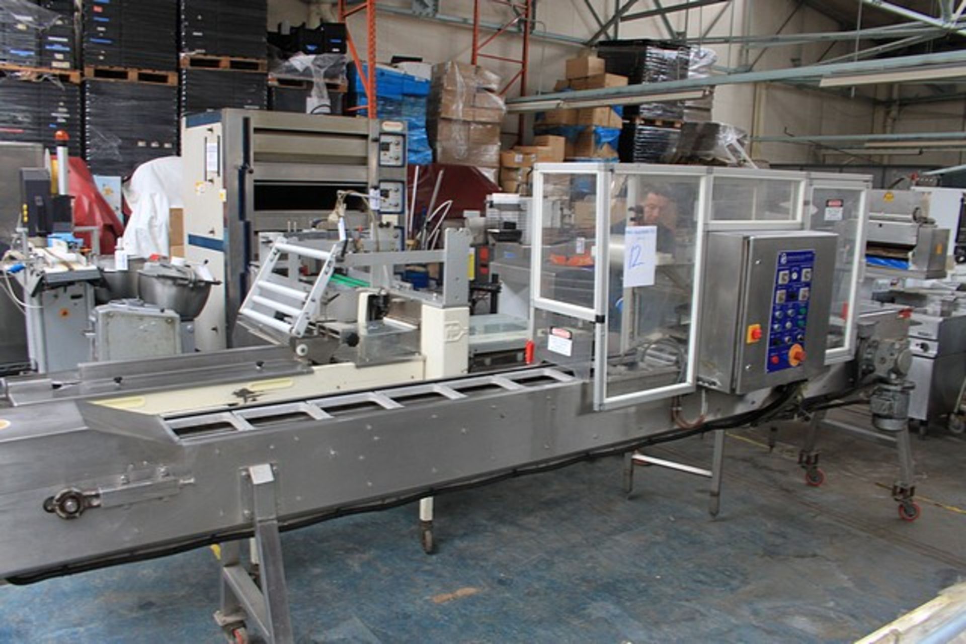 Packaging Automation PA236 hot foil tray sealing machine applies film lid to tray tooling set for - Image 2 of 4