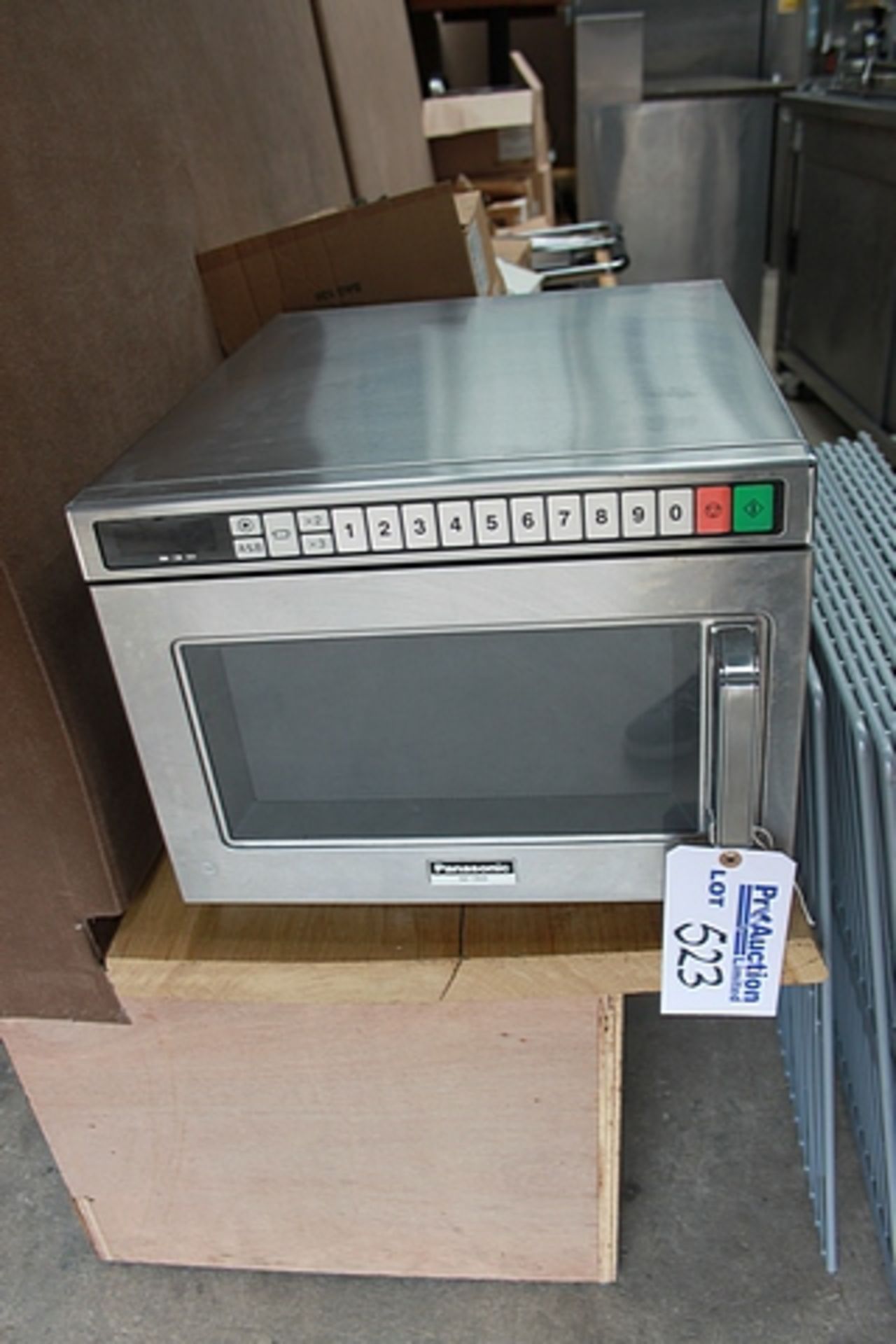 Panasonic NE1856 stainless steel microwave oven 20 programs to include 2 and 3 stages manual