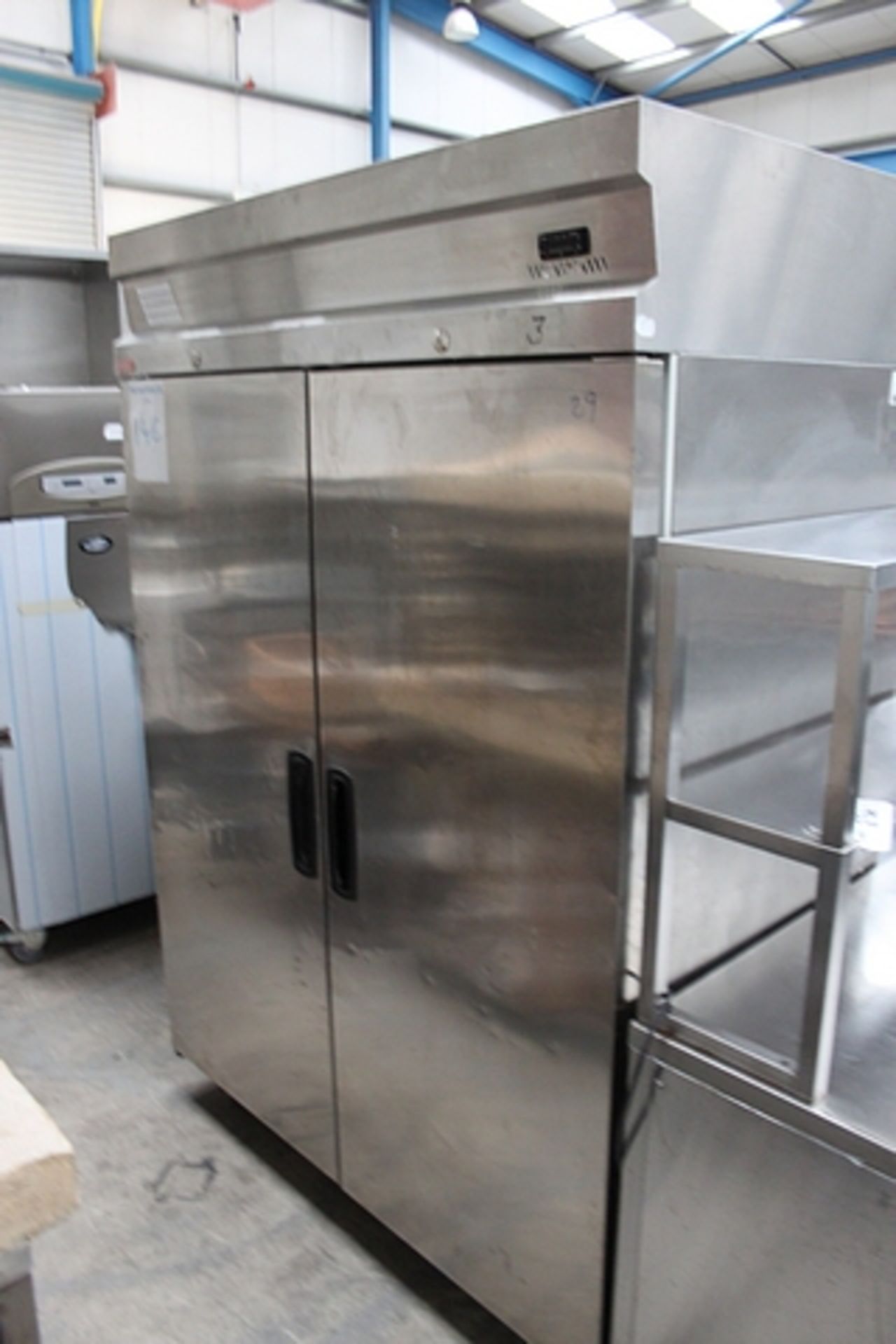 Inomax model CE2140 stainless steel 2 door fridge