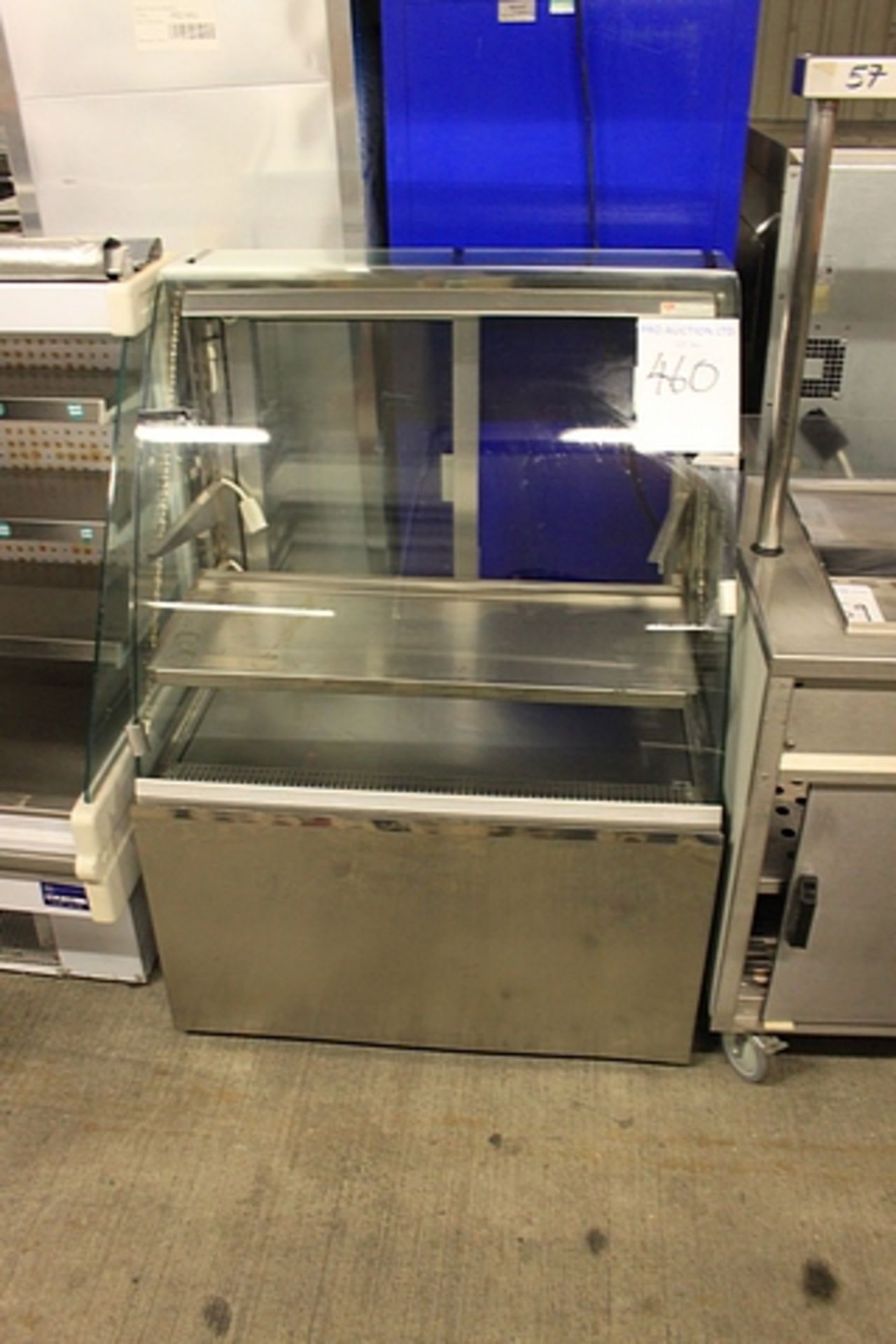 Caravell curved glass chilled serve over deli counter refrigerated 940mm x 700mm x 1300mm