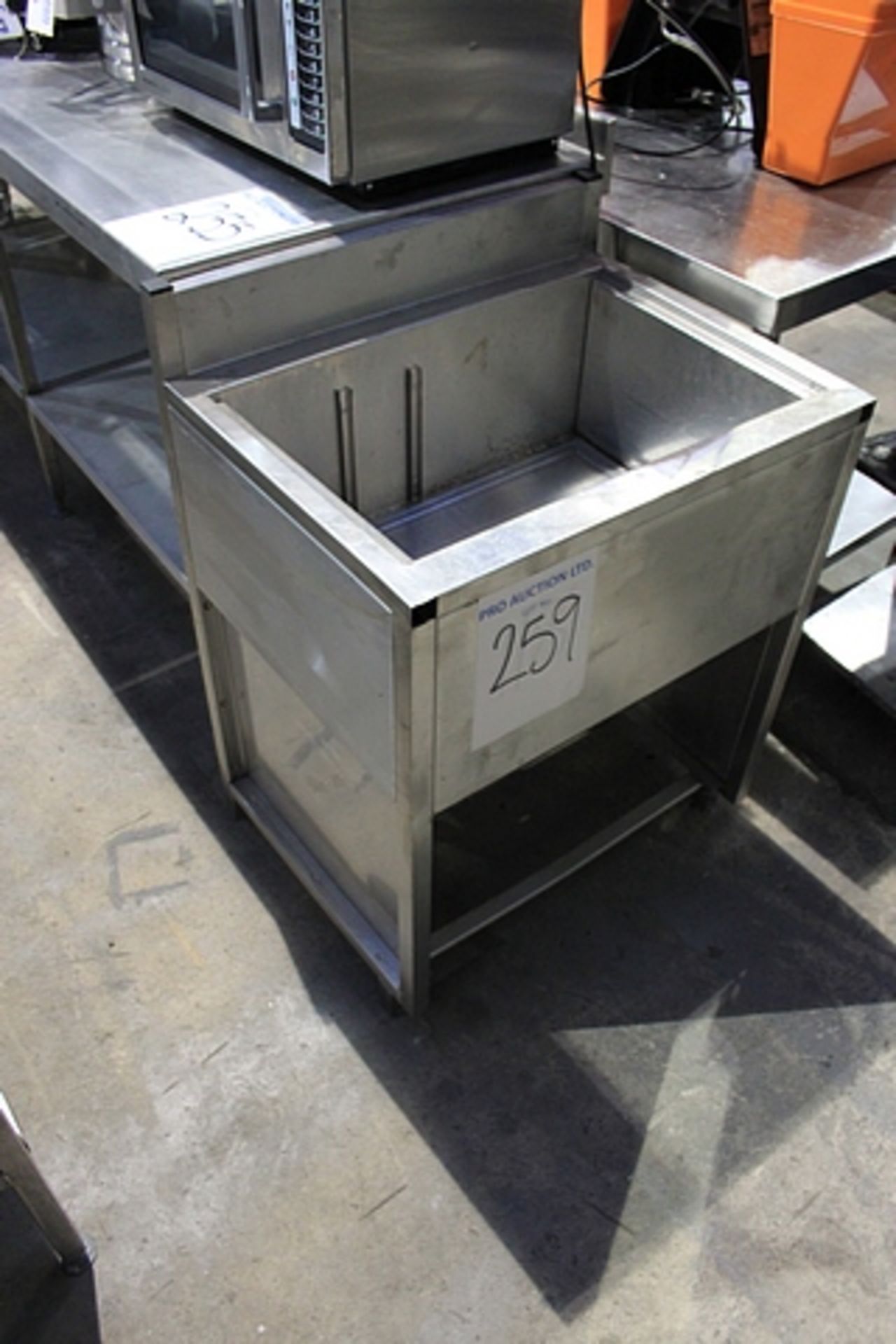 Stainless steel sink unit 680mm x 540mm