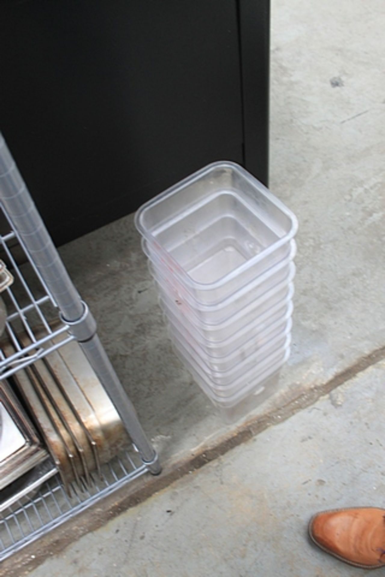 A large quantity of plastic GN pans lids and plastic trays as found - Image 2 of 2