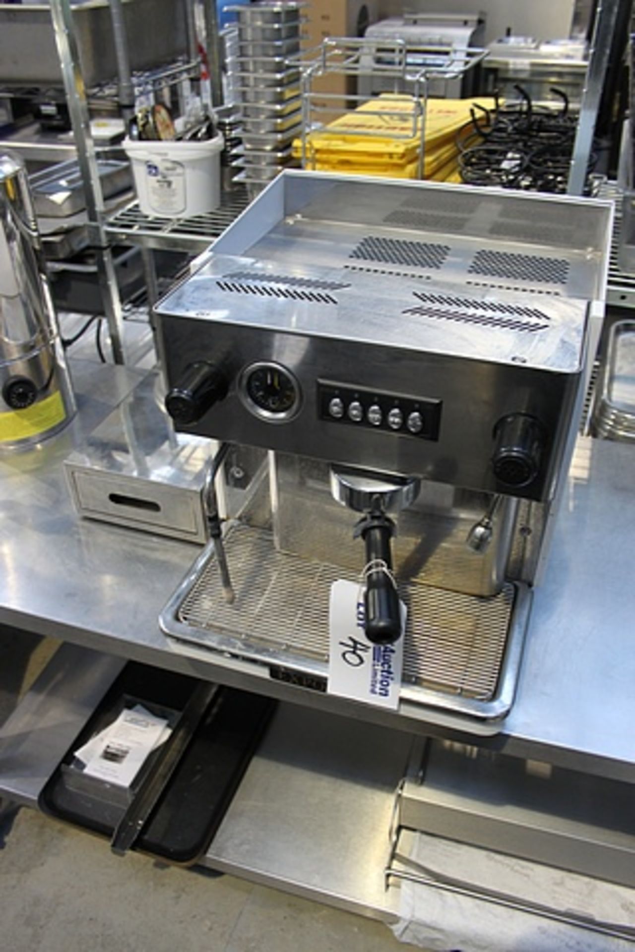 Expobar single group coffee machine with knock out drawer