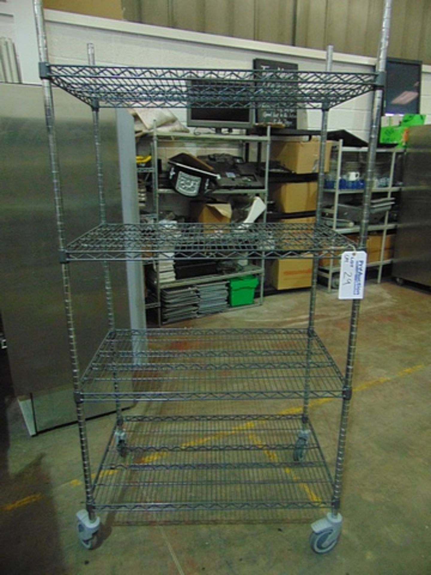 Metro 4 tier mobile rack 1000mm x 600mm x 1970mm