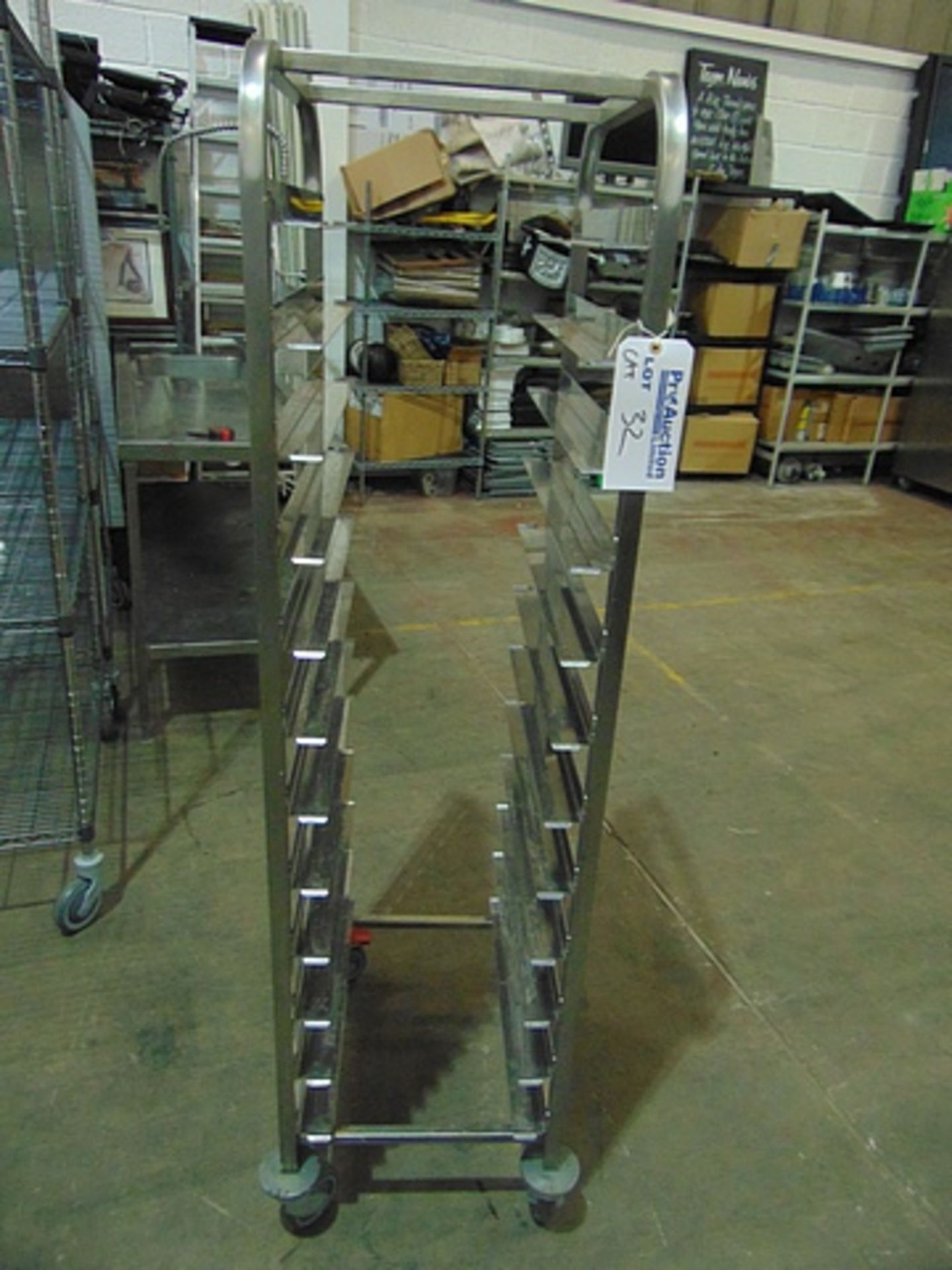 Stainless steel 12 tier mobile rack 440mm x 570mm x 1650mm