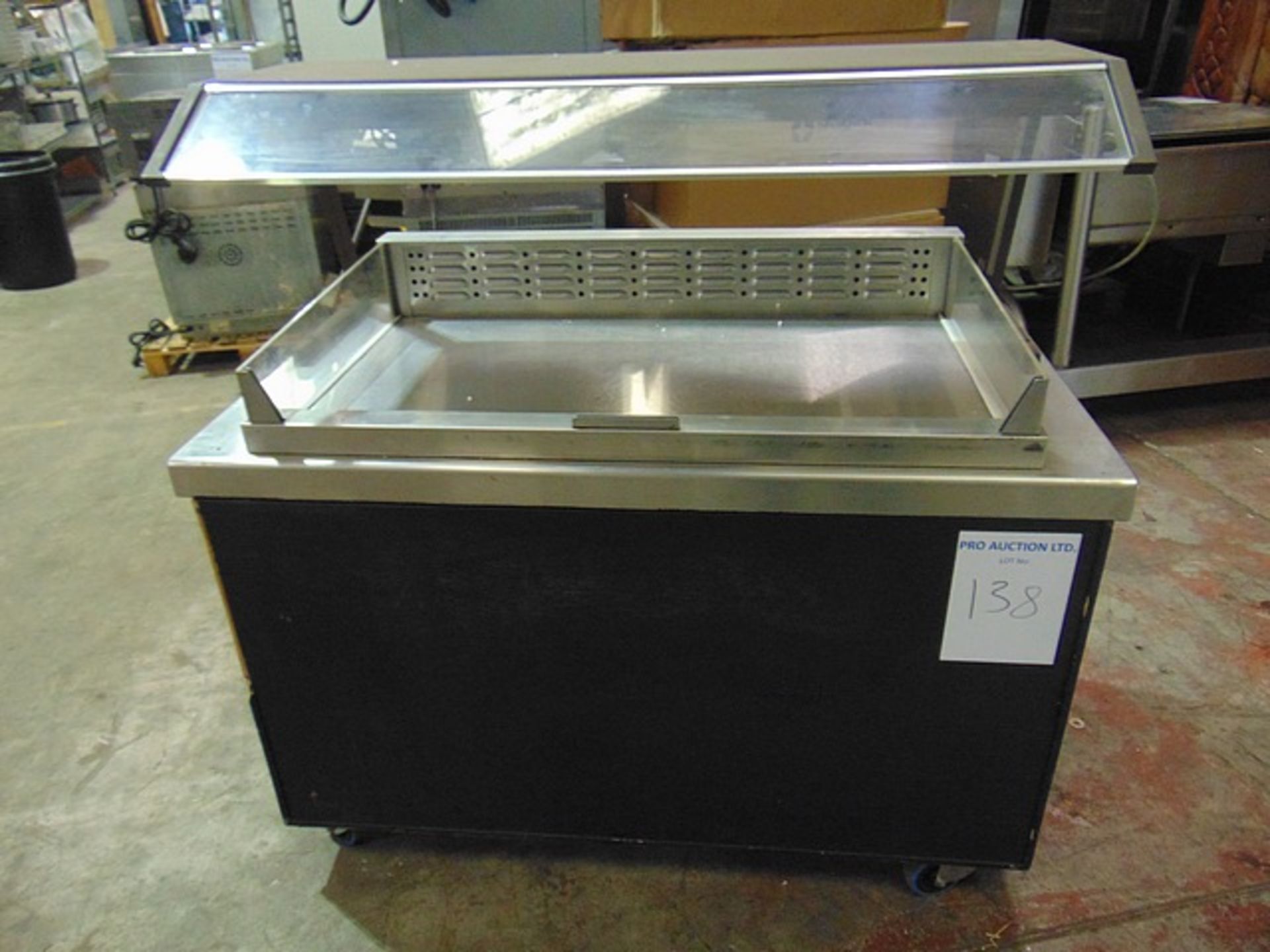 Bartlett refrigerated deli counter CBA-7012 stainless steel construction 1208mm x 700mm x 1290mm (