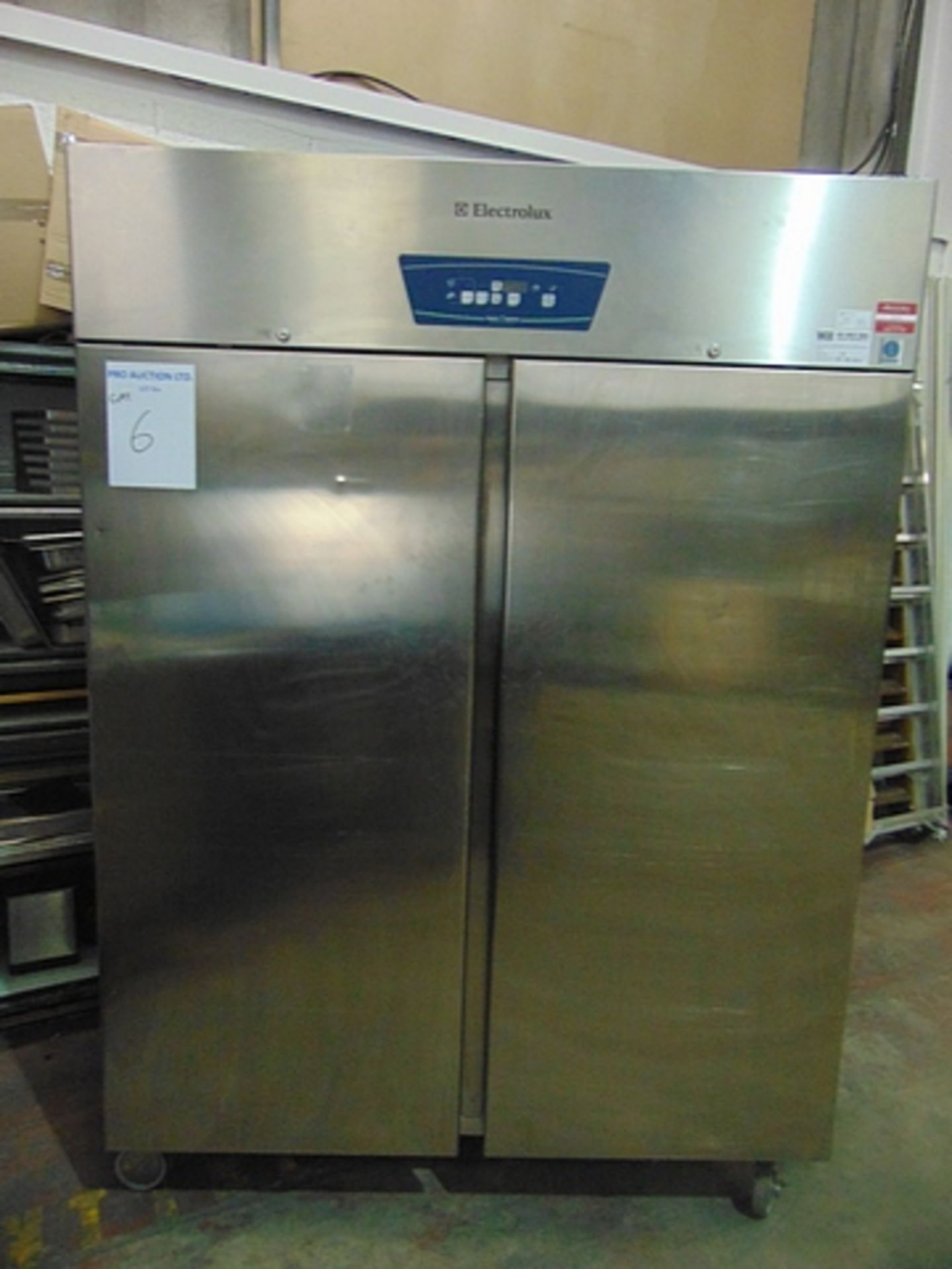 Electrolux model RH14FEZFS stainless steel 2 door upright freezer SN 05007002 240v