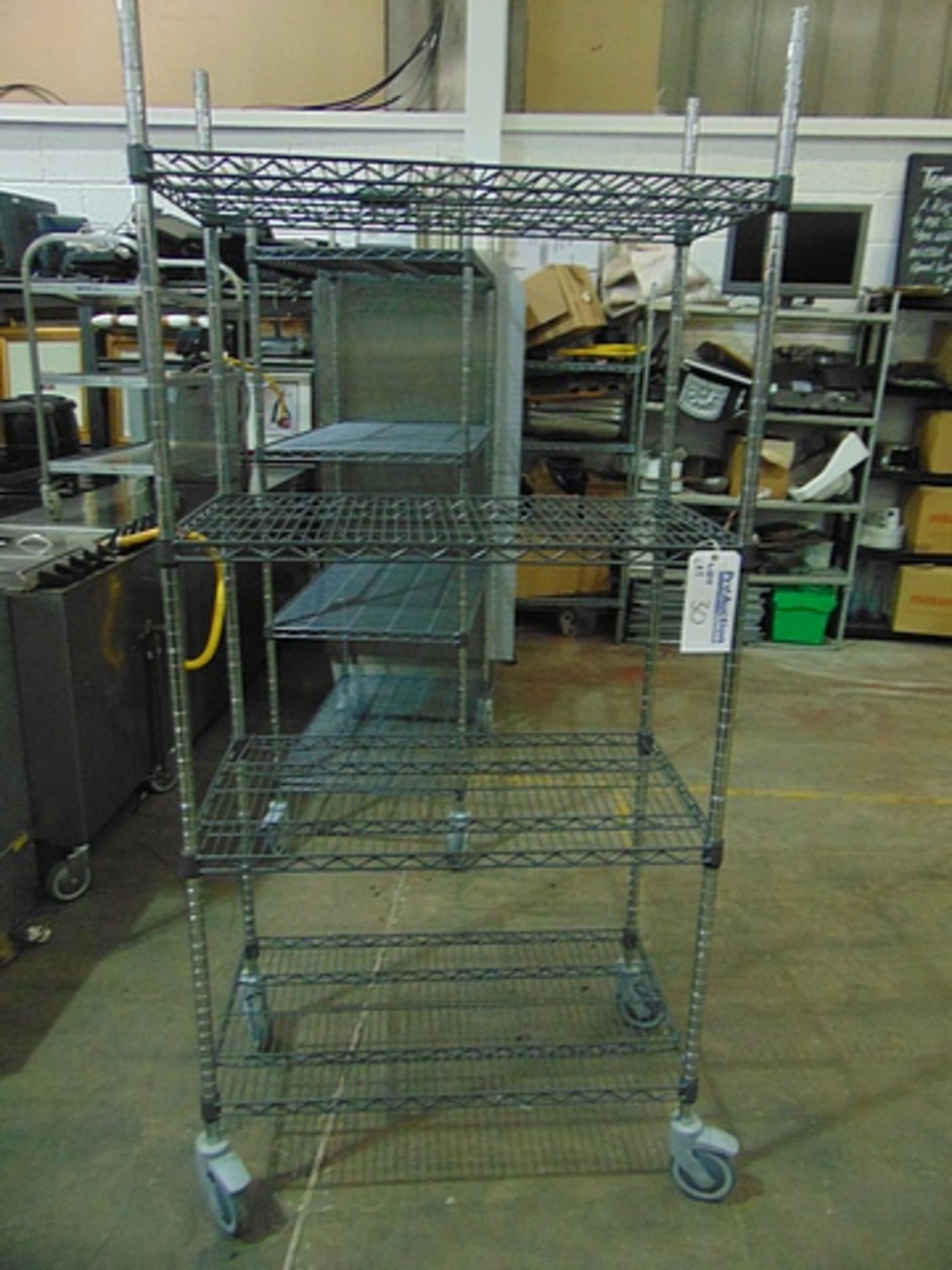 Metro 4 tier mobile rack 900mm x 500mm x 1970mm