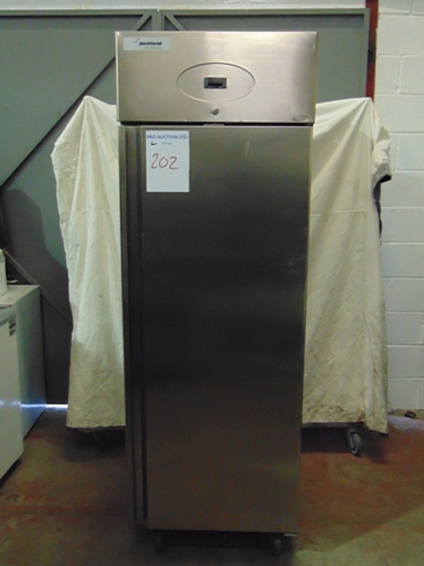 Delfield RS10700-F single door stainless steel commercial freezer 600 litre capacity temperature