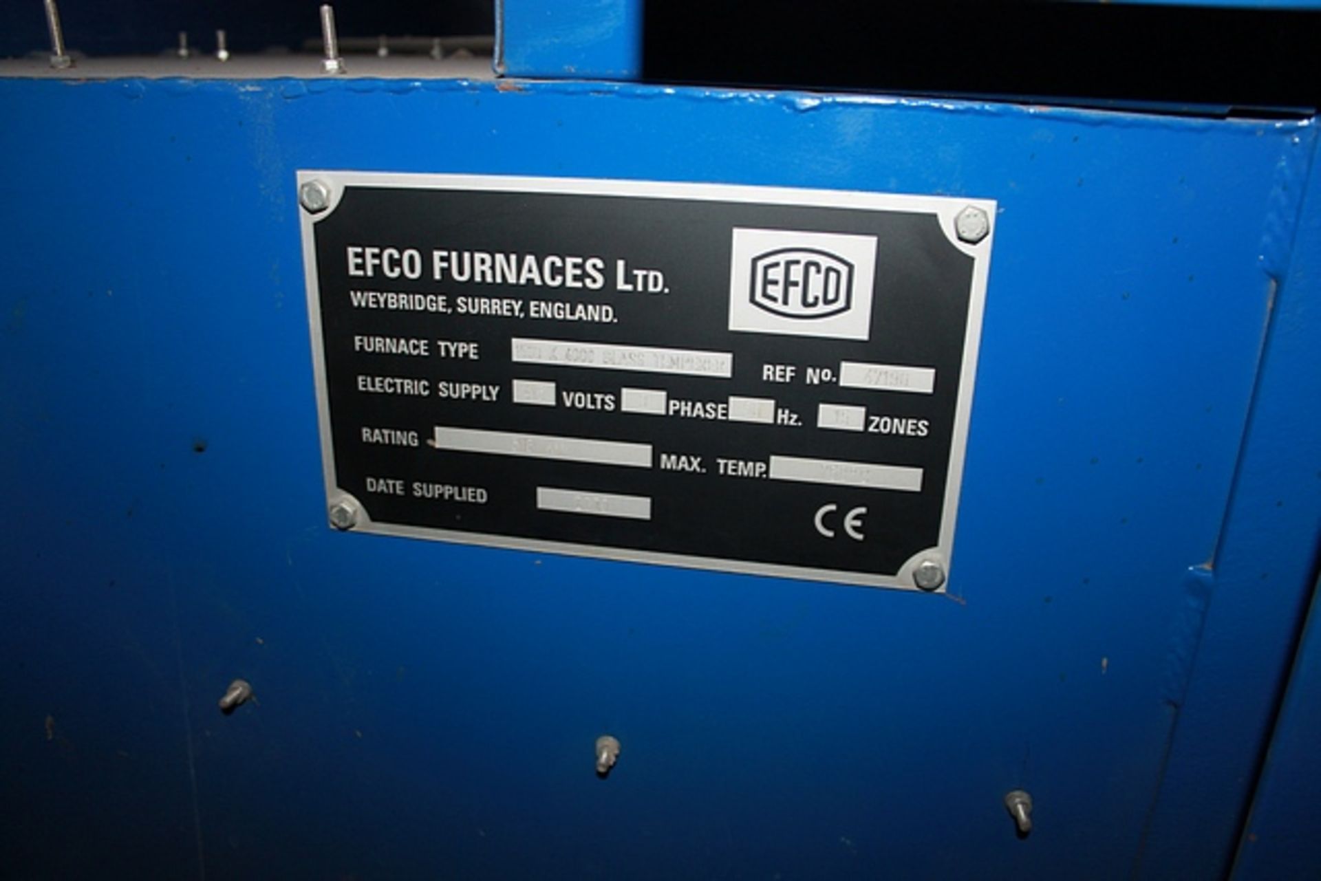 Efco Furnaces glass tempering system, 1500mm x 4000mm glass temper furnace, rating Xycon controler , - Image 14 of 20