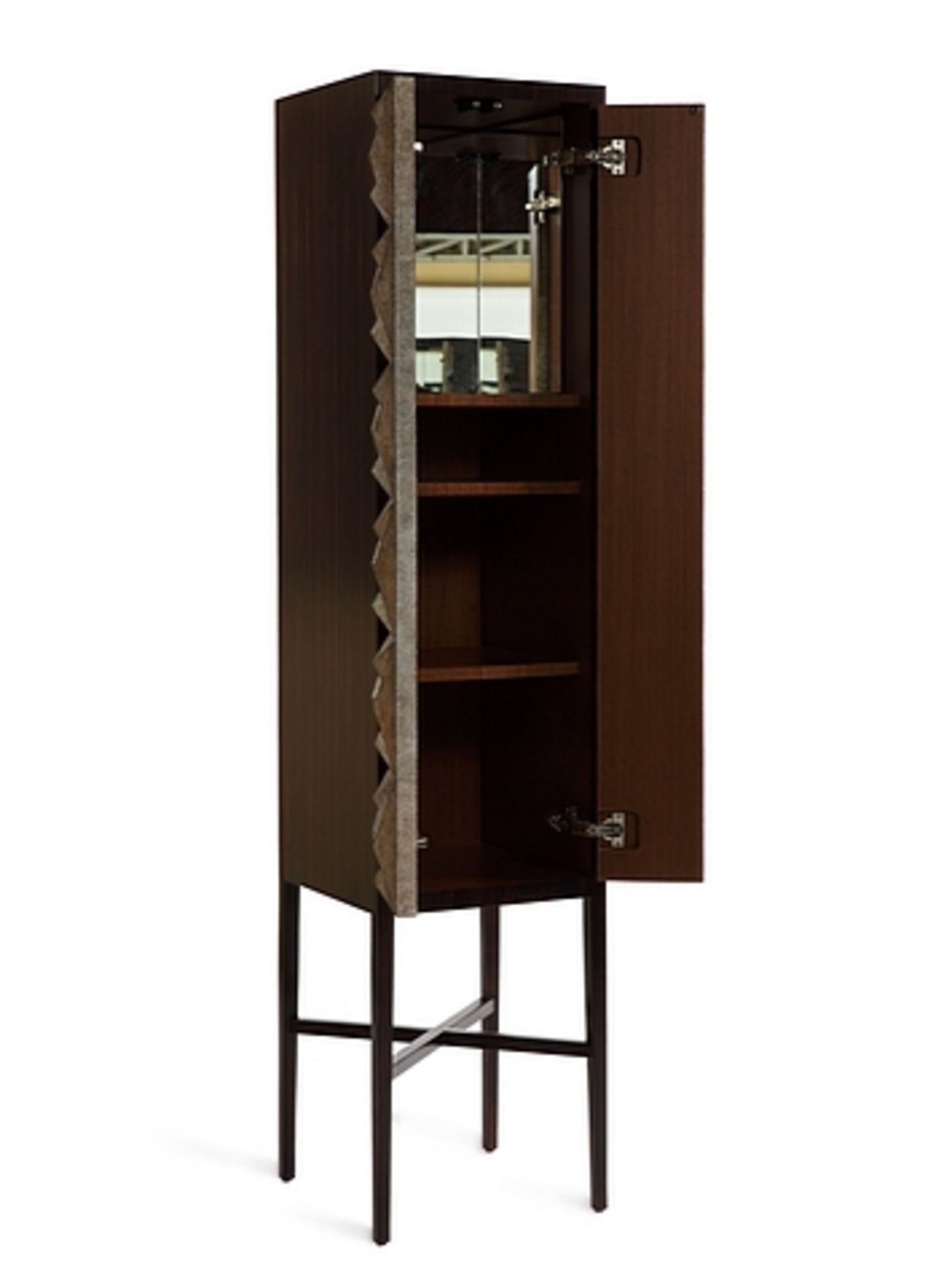 Bar Cabinet Jack Diamond this elegant cabinet is accented with an eye catching carved three - Image 4 of 9