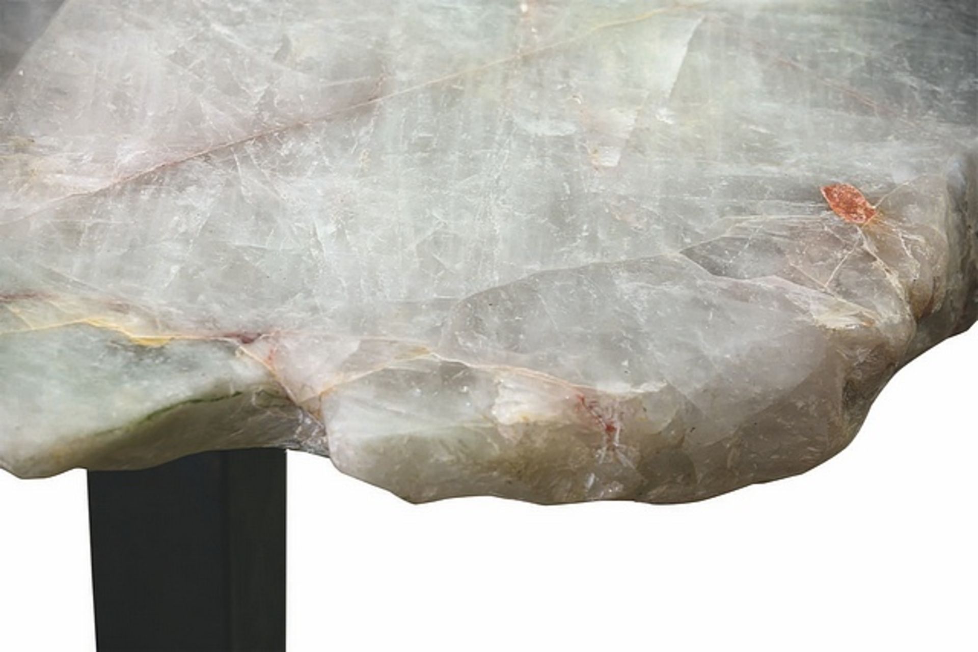 Bar table wine bottlecooler a hand carved clear quartz precious rock piece table top combines luxury - Image 5 of 7