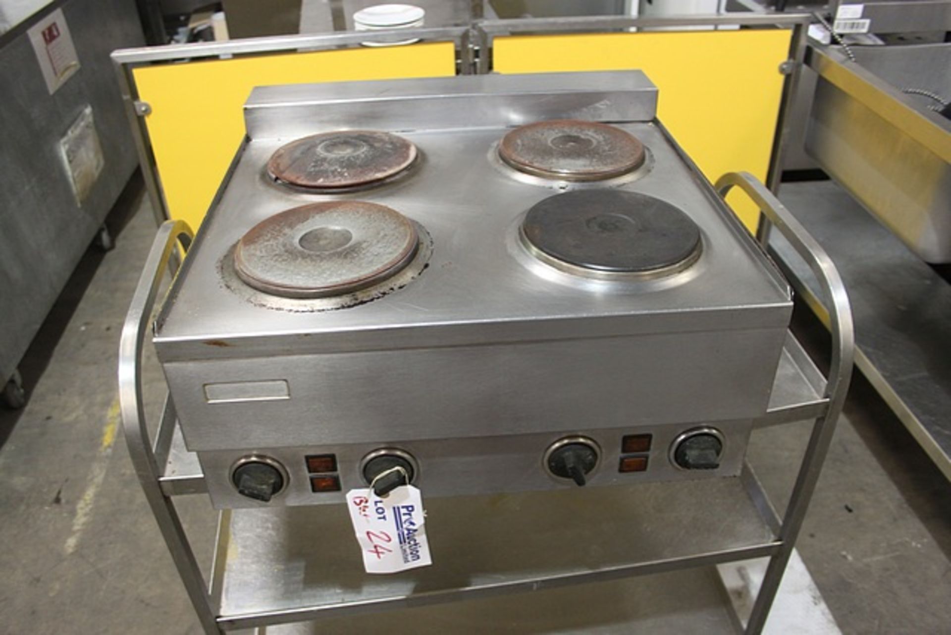 Electric four ring boiling top single phase 240v 610mm x 610mm x 300mm