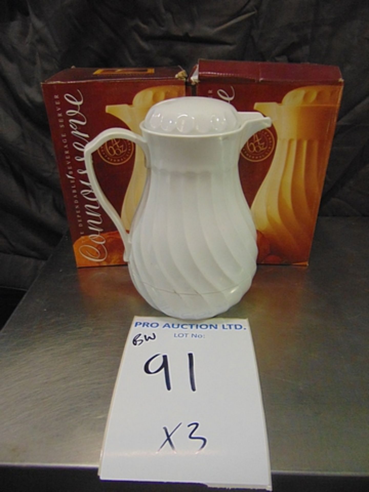 3 x white water jug