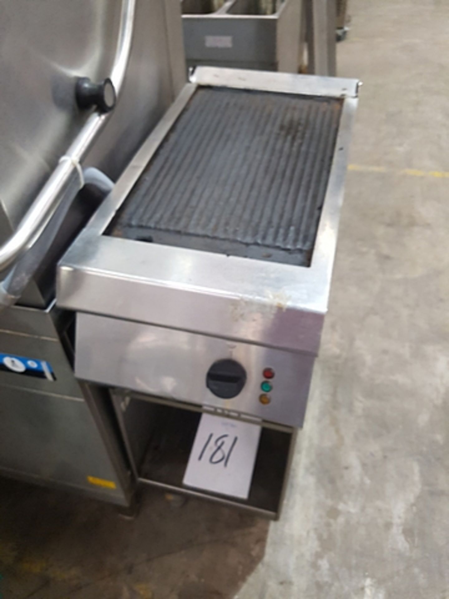 Electric griddle plate thermostatic temperature control ribbed steel plate electric griddle with