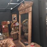 Georgian Architectural Huge Mirror Large Genuine English Reclaimed Timber 163 X 16.8 X 268.5cm