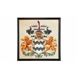 Crest Duncan Small Art Black Wood 55 X 3 X 55.5cm Historically-Inspired Print Sourced From Authentic