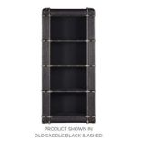 Globetrekker Single Bookcase Worn Marquee With Blue Dicky Ticking 85.5 X 44.5 X 186cm The