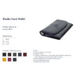 Rhodes Travel Wallet Leather Scholar Navy 24.5 X 3 X 14cm