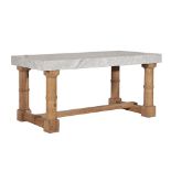 Kitchen Gun Barrel Marble Dining Table 5 I Wi Polish & Saloon 150 X 100 X 76cm