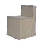 Kenas Chair Belgium Wrinkle Ecru Linen 53 X 67 X 103cm