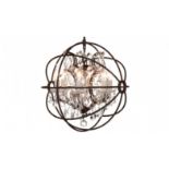 Crystal Small Chandelier Antique Rust 46 X 46 X 55cm The Crystal Chandelier From The Designers Is