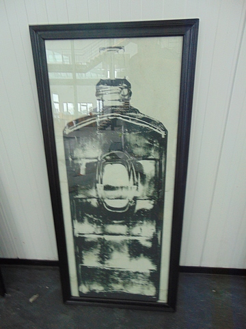 Graphics Copper Bottle 2 Black Wood 59 X 3 X 130.5cm