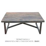 Axel Coffee Table Natural Genuine Reclaimed Vintage Boat Wood Natural 152.4 X 91.4 X 46cm The Axel