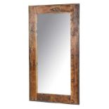 Axel Tall Mirror Natural Genuine Reclaimed Vintage Boat Wood White Wash 135 X 5 X 245cm The Axel