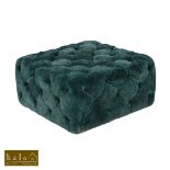Benson Square Footstool Small Vintage Moleskin Duck 61 X 61 X 42cm The Benson Footstool Collection