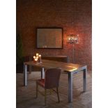 Foundry Coffee Table 176x90cm-Old Door& Pol.Iron 176 X 90 X 45cm New! Foundry Cabinet Collection;