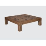 Museum Coffee Table Genuine English Reclaimed Timber 140 X 140 X 40cm The Museum Collection Is