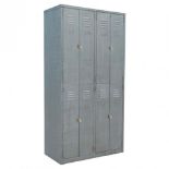 American Lockers 8 Doors Buff Steel 98.2 X 48 X 190cm