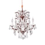 Crystal Small Chandelier Antique Rust 46 X 46 X 55cm