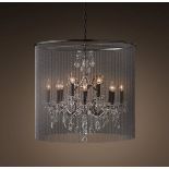 Chainmail Crystal Medium Chandelier-Natural 92 X 92 x 90cm