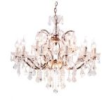 Crystal 26in Chandelier 70cm Natural 70 X 70 X 65cm